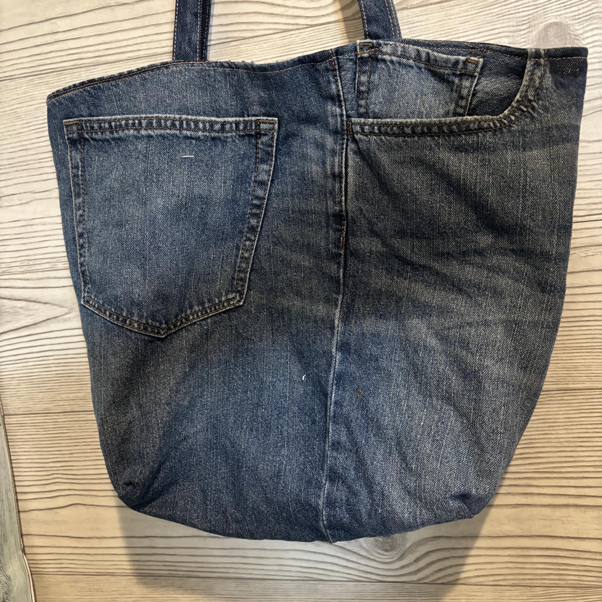 デニムリメイクのトートバッグ　DRT2